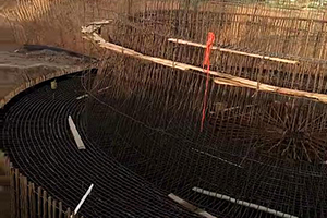 济源砼烟囱新建施工现场